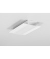 2m aluminium profiel VARIO30-04 ACDE-9 - Wit gelakt, inbouw, LED profiel