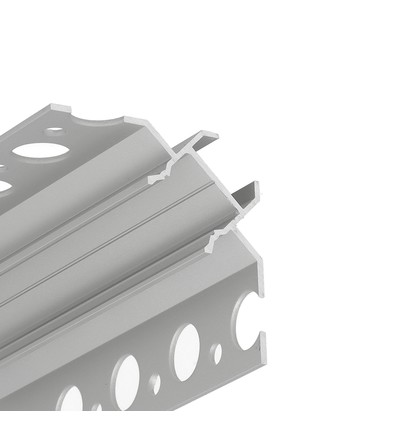 1m aluminium profiel UNI-TILE12 90GR C PLUS - Geanodiseerd, tegelprofiel, LED profiel