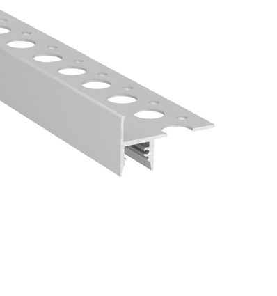 1m aluminium profiel UP-TILE10 A - Geanodiseerd, tegelprofiel, LED rail
