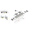 1m aluminium profiel ARC12 CD/U5 - Geanodiseerd