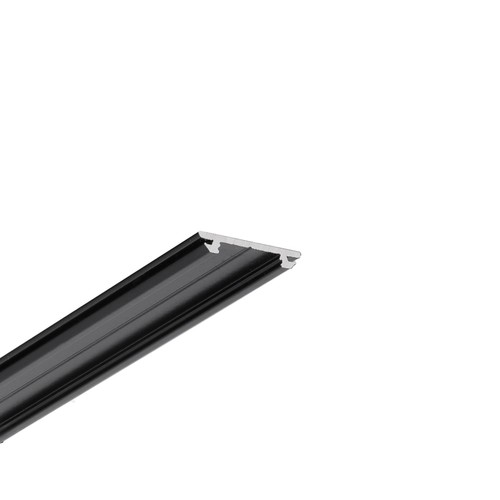 2m aluminiumprofiel ARC12 CD/U5 - Zwart gelakt