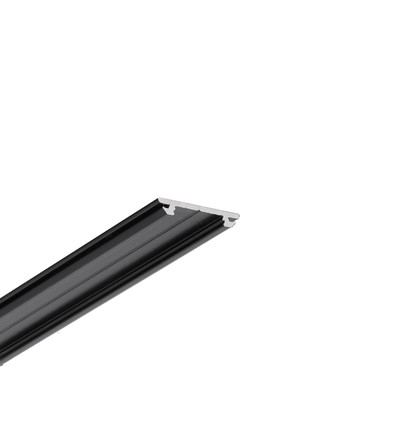 2m aluminiumprofiel ARC12 CD/U5 - Zwart gelakt