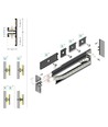 1m aluminium profiel BACK10 A/UX - Geanodiseerd