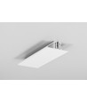 1m aluminium profiel BACK10 A/UX - Wit gelakt