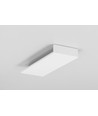 1m aluminium profiel BACK10 A/UX - Wit gelakt