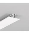 2m aluminium profiel BACK10 A/UX - Wit gelakt