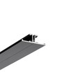 2m aluminiumprofiel BACK10 A/UX - Zwart gelakt