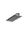 2m aluminiumprofiel BACK10 A/UX - Zwart gelakt