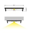 1m aluminiumprofiel FIX16 - Onbewerkt aluminium