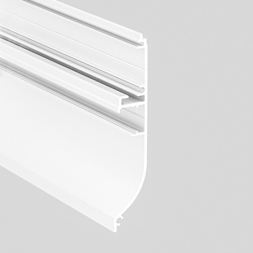 2m aluminium profiel SKIRT10 AC2/Q9 - Wit gelakt
