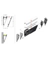 1m aluminiumprofiel WALLE12 BCD - Geanodiseerd