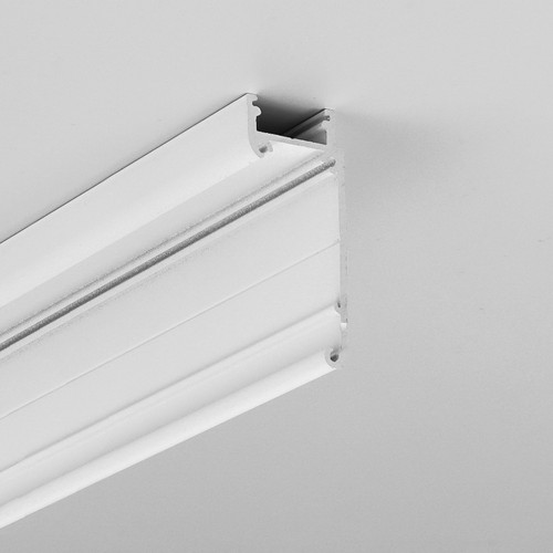 2m aluminiumprofiel WALLE12 BCD - Wit gelakt