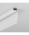 2m aluminiumprofiel WALLE12 BCD - Wit gelakt