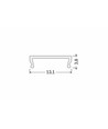 1m cover C CLICK - Zwart