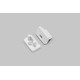 1 stuks Eindstuk SLIM8 - Met gat, wit