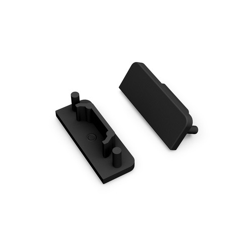 1 stuk Eindkap SURFACE14 GEN2 - Zwart