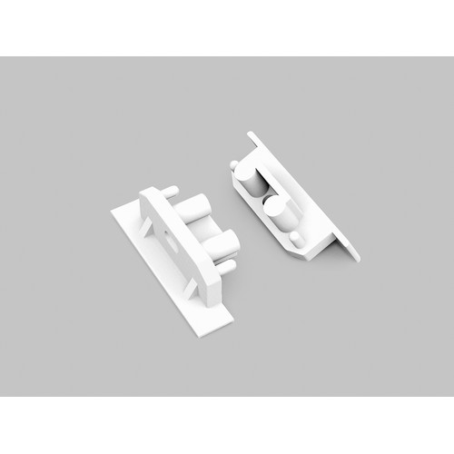1 stuk Eindstuk GROOVE10 GEN2 SQ - Met gat, wit