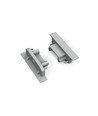 1 stuk Eindstuk GROOVE14 GEN2 SQ - Met gat, zilverkleurig