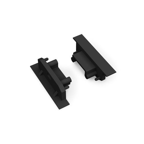 1 stuk Eindstuk GROOVE14 GEN2 SQ - Met gat, zwart