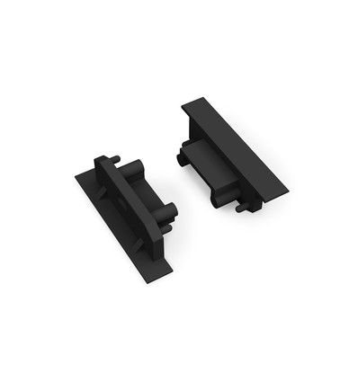1 stuk Eindstuk GROOVE14 GEN2 SQ - Met gat, zwart