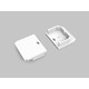 1 stuk Eindstuk LINEA-IN20 TRIMLESS - Met gat, wit