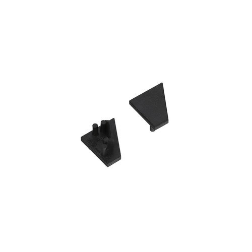 1 stuk Eindkap CORNER10.V2 - Zwart