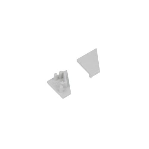 1 stuk Eindkap CORNER10.V2 - Grijs