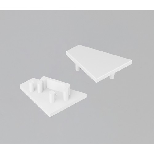 1 stuk Eindstuk CORNER12.V2 - Wit