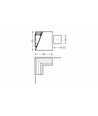Profielverbinder WALLE12 90GR - Geanodiseerd