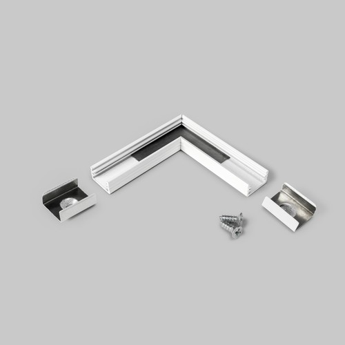 Profielverbinder SLIM8 90GR - Wit gelakt