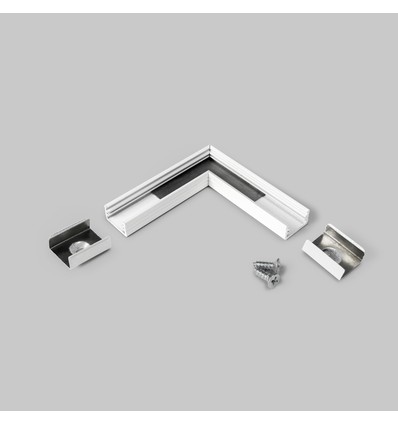 Profielverbinder SLIM8 90GR - Wit gelakt
