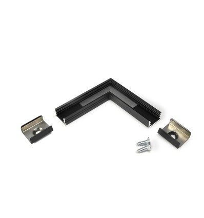 Profielverbinder SLIM8 90GR - Zwart geanodiseerd