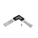 Profielverbinder SURFACE14 90GR - Zwart geanodiseerd