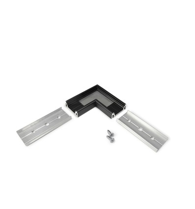 Profielverbinder SURFACE14 90GR - Zwart geanodiseerd