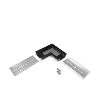 Profielverbinder GROOVE14 90GR - Zwart geanodiseerd