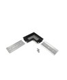 Profielverbinder GROOVE14 90GR - Zwart geanodiseerd
