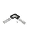 Profielverbinder HOEK14 90GR - Zwart geanodiseerd