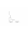 Profielverbinder LINEA20 90GR - op / neer, wit gelakt
