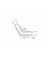 Profielverbinder LINEA-IN20 120GR - Wit gelakt