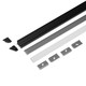 2m set CORNER10.V2 + C CLICK - Zwart geanodiseerd