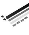 2m set CORNER10.V2 + C CLICK - Zwart geanodiseerd