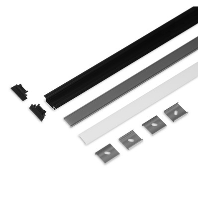 2m set GROOVE14.V2 + C3 CLICK - Zwart geanodiseerd
