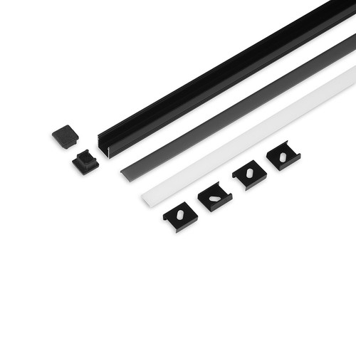 2m set SMART10 + C2 CLICK - Zwart geanodiseerd