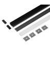 2m set SURFACE14.V2 + F CLICK - Zwart geanodiseerd