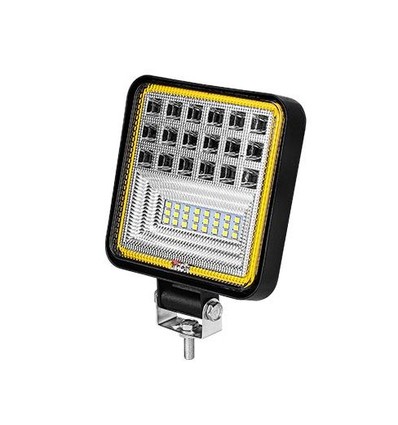 29W LED, 10-60V - Koud wit + oranje, werklamp, auto, vrachtwagen, tractor, aanhanger, hulpverleningsvoertuigen, 30 graden