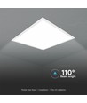 60x60 Casambi LED Paneel, 36W - Hoogte: 9mm, UGR19, witte rand