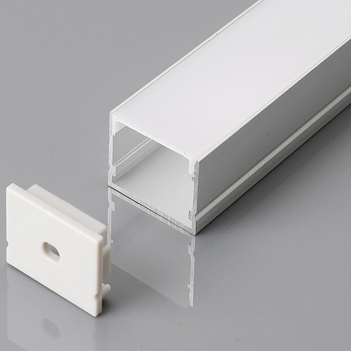 2m aluminium profiel set - LED-strip profiel, opbouwmontage, 200x3x2cm