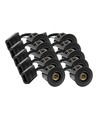 10 stuks inbouwspot Inno88 - Inclusief 6W RA97 GU10, zwart, IP44, goedgekeurd voor isolatie
