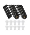 10 stuks inbouwspot Inno88 - Inclusief 6W RA97 GU10, zwart, IP44, goedgekeurd voor isolatie