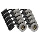 10 stuks GU10 inbouwspot Inno88 - Geborsteld aluminium, IP44, geschikt voor isolatie